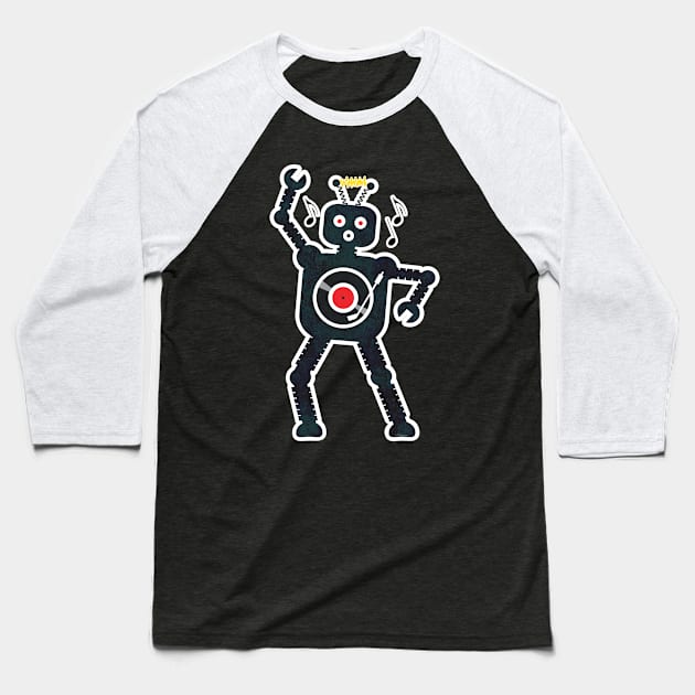 Dance-Bot Baseball T-Shirt by jaytee